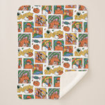 Scooby-Doo Halloween Photos Pattern Sherpa Blanket<br><div class="desc">Have a spooky time with this fun Halloween Scooby-Doo pattern, featuring the gang and some festive jack-o-lanterns! Adorn your tables with this design on a custom table cloth, get some festive gift bags with this design, or keep cozy with a fleece blanket! Shop this graphic on even more customizable Zazzle...</div>