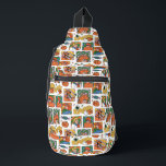 Scooby-Doo Halloween Photos Pattern Sling Bag<br><div class="desc">Have a spooky time with this fun Halloween Scooby-Doo pattern, featuring the gang and some festive jack-o-lanterns! Adorn your tables with this design on a custom table cloth, get some festive gift bags with this design, or keep cozy with a fleece blanket! Shop this graphic on even more customizable Zazzle...</div>