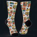 Scooby-Doo Halloween Photos Pattern Socks<br><div class="desc">Have a spooky time with this fun Halloween Scooby-Doo pattern, featuring the gang and some festive jack-o-lanterns! Adorn your tables with this design on a custom table cloth, get some festive gift bags with this design, or keep cozy with a fleece blanket! Shop this graphic on even more customizable Zazzle...</div>