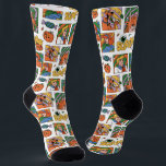 Scooby-Doo Halloween Photos Pattern Socks<br><div class="desc">Have a spooky time with this fun Halloween Scooby-Doo pattern, featuring the gang and some festive jack-o-lanterns! Adorn your tables with this design on a custom table cloth, get some festive gift bags with this design, or keep cozy with a fleece blanket! Shop this graphic on even more customizable Zazzle...</div>