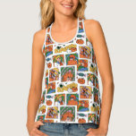 Scooby-Doo Halloween Photos Pattern Tank Top<br><div class="desc">Have a spooky time with this fun Halloween Scooby-Doo pattern, featuring the gang and some festive jack-o-lanterns! Adorn your tables with this design on a custom table cloth, get some festive gift bags with this design, or keep cozy with a fleece blanket! Shop this graphic on even more customizable Zazzle...</div>