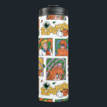 Scooby-Doo Halloween Photos Pattern Thermal Tumbler<br><div class="desc">Have a spooky time with this fun Halloween Scooby-Doo pattern, featuring the gang and some festive jack-o-lanterns! Adorn your tables with this design on a custom table cloth, get some festive gift bags with this design, or keep cozy with a fleece blanket! Shop this graphic on even more customizable Zazzle...</div>
