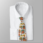 Scooby-Doo Halloween Photos Pattern Tie<br><div class="desc">Have a spooky time with this fun Halloween Scooby-Doo pattern, featuring the gang and some festive jack-o-lanterns! Adorn your tables with this design on a custom table cloth, get some festive gift bags with this design, or keep cozy with a fleece blanket! Shop this graphic on even more customizable Zazzle...</div>