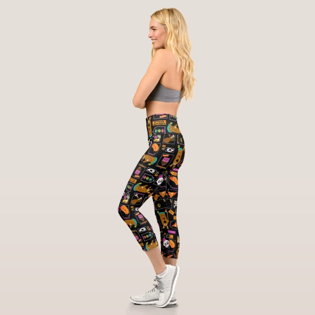 Scooby-Doo | Halloween Scooby-Doo Pattern Capri Leggings (Left)