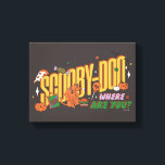 Scooby-Doo Halloween Snack Logo Canvas Print<br><div class="desc">Enjoy your Halloween haul with this fun Scooby-Doo Scooby Snack logo! Wear this on a cozy t-shirt,  get this graphic on a fun snack tote bag,  or enjoy on a tray. Shop this graphic on even more customizable Zazzle gifts!</div>