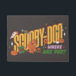 Scooby-Doo Halloween Snack Logo Doormat<br><div class="desc">Enjoy your Halloween haul with this fun Scooby-Doo Scooby Snack logo! Wear this on a cozy t-shirt,  get this graphic on a fun snack tote bag,  or enjoy on a tray. Shop this graphic on even more customizable Zazzle gifts!</div>