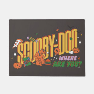 Scooby-Doo Halloween Snack Logo Doormat