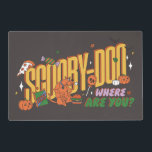 Scooby-Doo Halloween Snack Logo Laminated Place Mat<br><div class="desc">Enjoy your Halloween haul with this fun Scooby-Doo Scooby Snack logo! Wear this on a cozy t-shirt,  get this graphic on a fun snack tote bag,  or enjoy on a tray. Shop this graphic on even more customizable Zazzle gifts!</div>