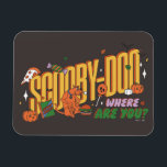Scooby-Doo Halloween Snack Logo Magnet<br><div class="desc">Enjoy your Halloween haul with this fun Scooby-Doo Scooby Snack logo! Wear this on a cozy t-shirt,  get this graphic on a fun snack tote bag,  or enjoy on a tray. Shop this graphic on even more customizable Zazzle gifts!</div>