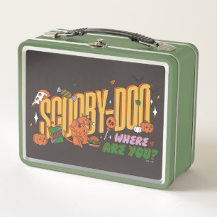 Scooby-Doo Halloween Snack Logo Metal Lunch Box