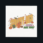 Scooby-Doo Halloween Snack Logo Napkin<br><div class="desc">Enjoy your Halloween haul with this fun Scooby-Doo Scooby Snack logo! Wear this on a cozy t-shirt,  get this graphic on a fun snack tote bag,  or enjoy on a tray. Shop this graphic on even more customizable Zazzle gifts!</div>