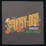 Scooby-Doo Halloween Snack Logo Napkin<br><div class="desc">Enjoy your Halloween haul with this fun Scooby-Doo Scooby Snack logo! Wear this on a cozy t-shirt,  get this graphic on a fun snack tote bag,  or enjoy on a tray. Shop this graphic on even more customizable Zazzle gifts!</div>