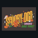 Scooby-Doo Halloween Snack Logo Poster<br><div class="desc">Enjoy your Halloween haul with this fun Scooby-Doo Scooby Snack logo! Wear this on a cozy t-shirt,  get this graphic on a fun snack tote bag,  or enjoy on a tray. Shop this graphic on even more customizable Zazzle gifts!</div>