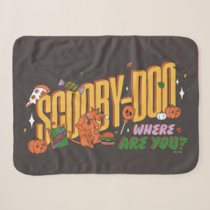 Scooby-Doo Halloween Snack Logo Sherpa Blanket