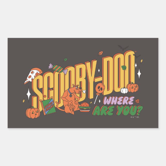 Scooby-Doo Halloween Snack Logo Sticker (Front)