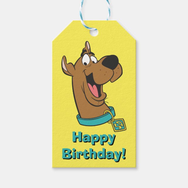 Scooby-Doo Happy Face Gift Tags (Front)
