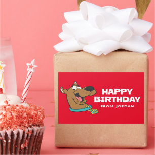 Scooby-Doo Happy Face   Happy Birthday Sticker
