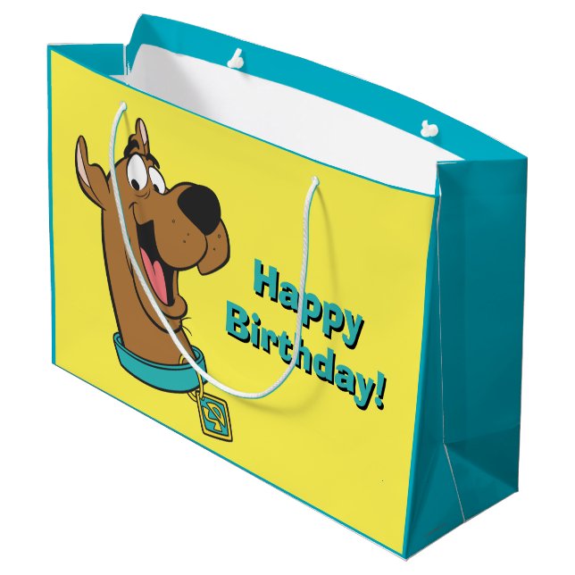 Scooby-Doo Happy Face Large Gift Bag (Back Angled)