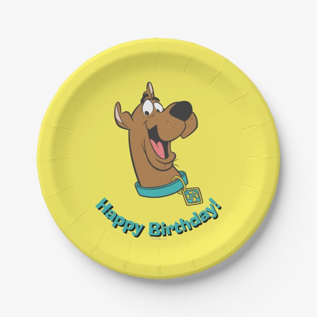 Scooby-Doo Happy Face Paper Plate (Front)