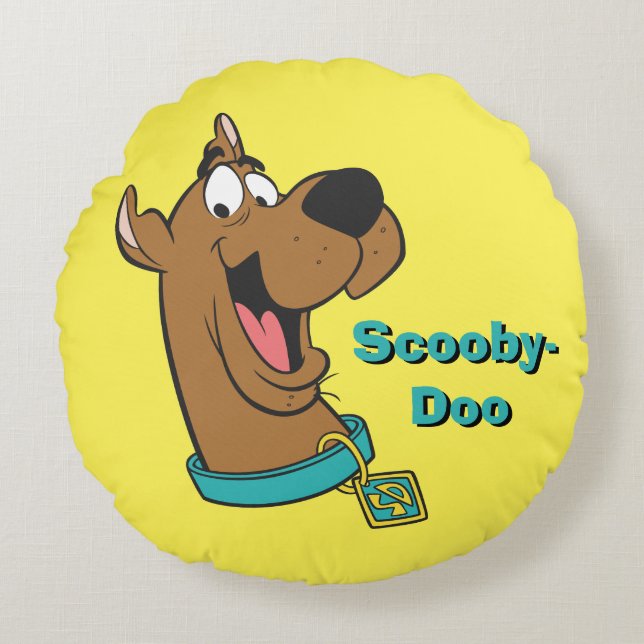 Scooby-Doo Happy Face Round Pillow (Front)