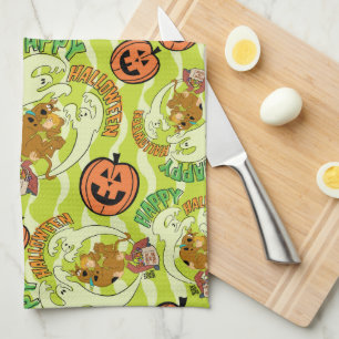 Scooby-Doo Happy Halloween Pattern Kitchen Towel