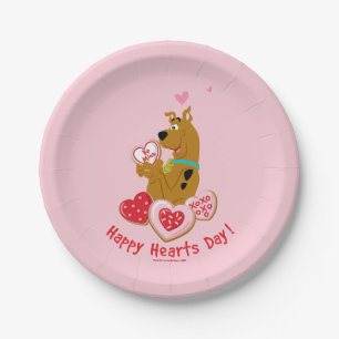 Scooby-Doo - Happy Hearts Day Paper Plate