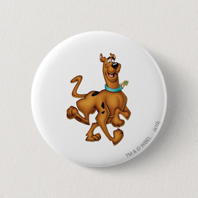 Scooby-Doo Happy Walk 2 Inch Round Button (Front)
