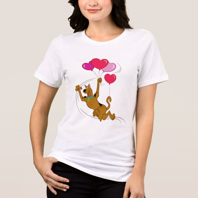 Scooby Doo - Heart Balloons Tri-Blend Shirt (Front)