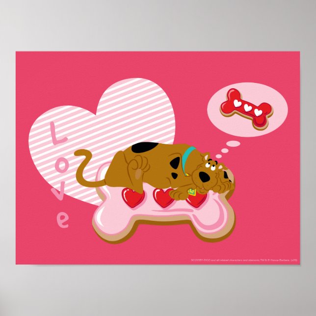 Scooby-Doo - Heart Decorated Scooby Snacks Poster (Front)