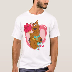 Scooby-Doo Holding Heart Lolipops T-Shirt