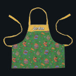 Scooby-Doo Holiday Snack Lights Pattern Apron<br><div class="desc">Keep the holidays festive with this fun Scooby Snacks and holiday lights pattern! Wrap your gifts with this fun design,  have parties on a table cloth,  or decorate with a throw pillow! Shop this graphic on even more customizable Zazzle gifts!</div>