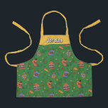 Scooby-Doo Holiday Snack Lights Pattern Apron<br><div class="desc">Keep the holidays festive with this fun Scooby Snacks and holiday lights pattern! Wrap your gifts with this fun design,  have parties on a table cloth,  or decorate with a throw pillow! Shop this graphic on even more customizable Zazzle gifts!</div>