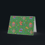 Scooby-Doo Holiday Snack Lights Pattern Card<br><div class="desc">Keep the holidays festive with this fun Scooby Snacks and holiday lights pattern! Wrap your gifts with this fun design,  have parties on a table cloth,  or decorate with a throw pillow! Shop this graphic on even more customizable Zazzle gifts!</div>