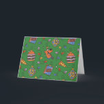 Scooby-Doo Holiday Snack Lights Pattern Card<br><div class="desc">Keep the holidays festive with this fun Scooby Snacks and holiday lights pattern! Wrap your gifts with this fun design,  have parties on a table cloth,  or decorate with a throw pillow! Shop this graphic on even more customizable Zazzle gifts!</div>