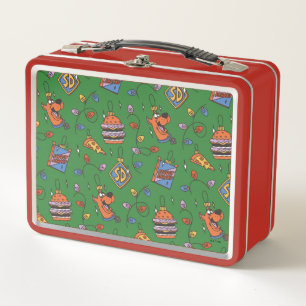 Scooby-Doo Holiday Snack Lights Pattern Metal Lunch Box