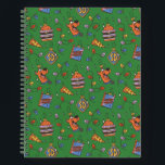 Scooby-Doo Holiday Snack Lights Pattern Notebook<br><div class="desc">Keep the holidays festive with this fun Scooby Snacks and holiday lights pattern! Wrap your gifts with this fun design,  have parties on a table cloth,  or decorate with a throw pillow! Shop this graphic on even more customizable Zazzle gifts!</div>