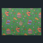 Scooby-Doo Holiday Snack Lights Pattern Placemat<br><div class="desc">Keep the holidays festive with this fun Scooby Snacks and holiday lights pattern! Wrap your gifts with this fun design,  have parties on a table cloth,  or decorate with a throw pillow! Shop this graphic on even more customizable Zazzle gifts!</div>