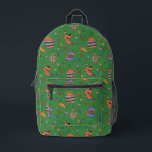 Scooby-Doo Holiday Snack Lights Pattern Printed Backpack<br><div class="desc">Keep the holidays festive with this fun Scooby Snacks and holiday lights pattern! Wrap your gifts with this fun design,  have parties on a table cloth,  or decorate with a throw pillow! Shop this graphic on even more customizable Zazzle gifts!</div>