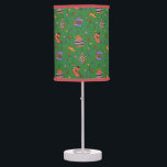 Scooby-Doo Holiday Snack Lights Pattern Table Lamp<br><div class="desc">Keep the holidays festive with this fun Scooby Snacks and holiday lights pattern! Wrap your gifts with this fun design,  have parties on a table cloth,  or decorate with a throw pillow! Shop this graphic on even more customizable Zazzle gifts!</div>
