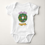 Scooby-Doo Holiday Snack Wreath Graphic Baby Bodysuit<br><div class="desc">Fill up on this fun Scooby-Snack inspired holiday wreath graphic! Wear this on a festive holiday sweater,  carry your holiday shopping with a tote bag,  or enjoy this design on a personalized mug! Shop this graphic on even more customizable Zazzle gifts!</div>