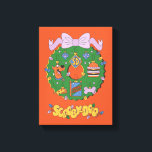 Scooby-Doo Holiday Snack Wreath Graphic Canvas Print<br><div class="desc">Fill up on this fun Scooby-Snack inspired holiday wreath graphic! Wear this on a festive holiday sweater,  carry your holiday shopping with a tote bag,  or enjoy this design on a personalized mug! Shop this graphic on even more customizable Zazzle gifts!</div>