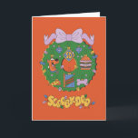 Scooby-Doo Holiday Snack Wreath Graphic Card<br><div class="desc">Fill up on this fun Scooby-Snack inspired holiday wreath graphic! Wear this on a festive holiday sweater,  carry your holiday shopping with a tote bag,  or enjoy this design on a personalized mug! Shop this graphic on even more customizable Zazzle gifts!</div>
