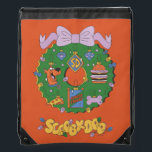 Scooby-Doo Holiday Snack Wreath Graphic Drawstring Bag<br><div class="desc">Fill up on this fun Scooby-Snack inspired holiday wreath graphic! Wear this on a festive holiday sweater,  carry your holiday shopping with a tote bag,  or enjoy this design on a personalized mug! Shop this graphic on even more customizable Zazzle gifts!</div>