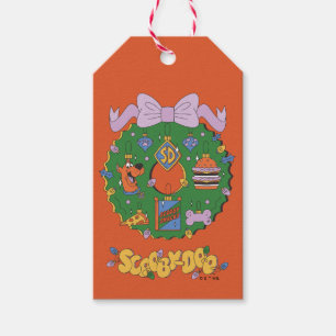 Scooby-Doo Holiday Snack Wreath Graphic Gift Tags