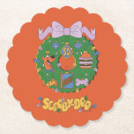 Scooby-Doo Holiday Snack Wreath Graphic Paper Coaster<br><div class="desc">Fill up on this fun Scooby-Snack inspired holiday wreath graphic! Wear this on a festive holiday sweater,  carry your holiday shopping with a tote bag,  or enjoy this design on a personalized mug! Shop this graphic on even more customizable Zazzle gifts!</div>