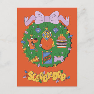 Scooby-Doo Holiday Snack Wreath Graphic Postcard