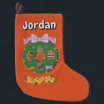 Scooby-Doo Holiday Snack Wreath Graphic Small Christmas Stocking<br><div class="desc">Fill up on this fun Scooby-Snack inspired holiday wreath graphic! Wear this on a festive holiday sweater,  carry your holiday shopping with a tote bag,  or enjoy this design on a personalized mug! Shop this graphic on even more customizable Zazzle gifts!</div>