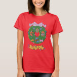 Scooby-Doo Holiday Snack Wreath Graphic T-Shirt<br><div class="desc">Fill up on this fun Scooby-Snack inspired holiday wreath graphic! Wear this on a festive holiday sweater,  carry your holiday shopping with a tote bag,  or enjoy this design on a personalized mug! Shop this graphic on even more customizable Zazzle gifts!</div>