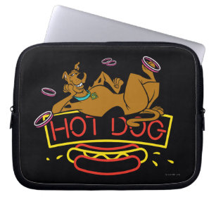 Scooby-Doo Hot Dog Neon Sign Laptop Sleeve