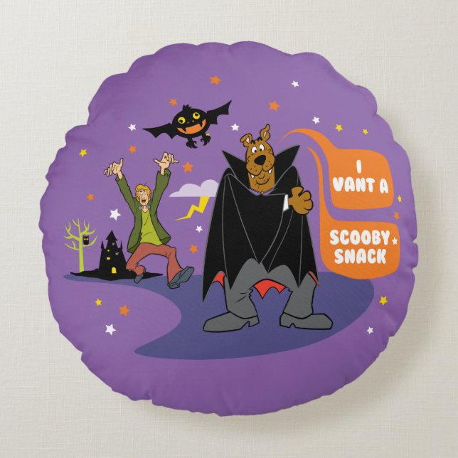 Scooby-Doo | I Vant a Scooby Snack Round Pillow (Front)